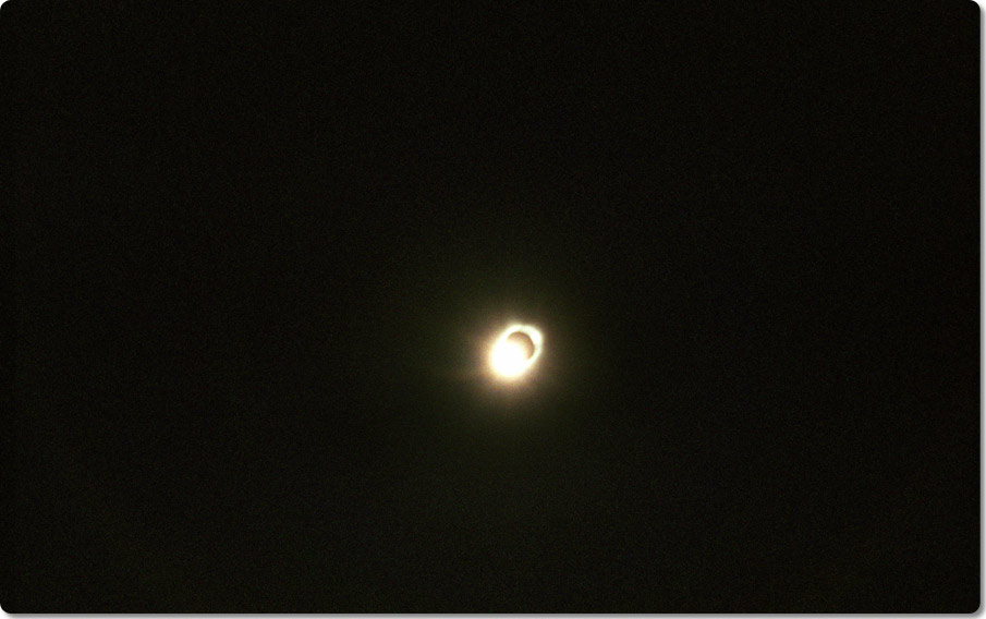 Diamond Ring (Well, Best With A Lousy Camera)